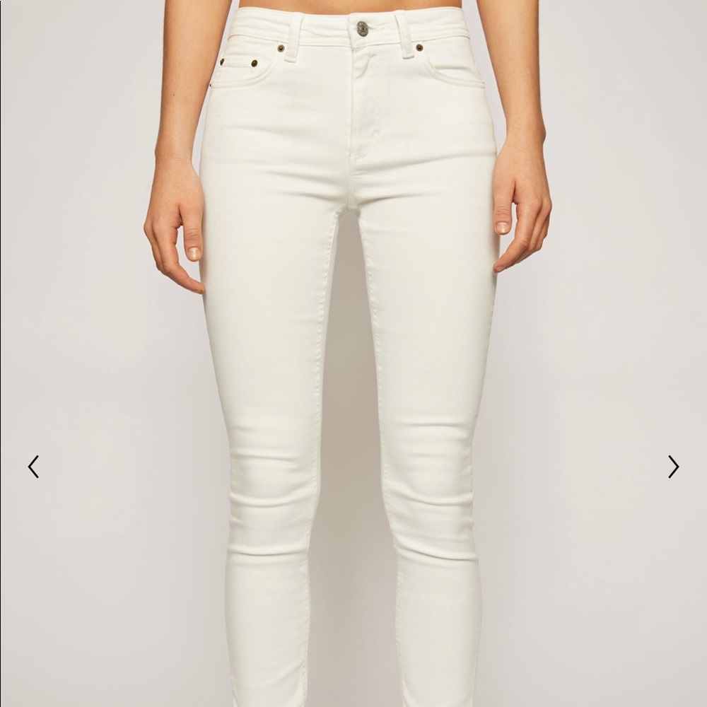 ACNE STUDIOS WHITE SKINNY JEANS